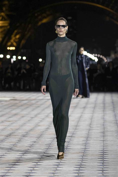 Blanca Soler at Yves Saint Laurent Spring/Summer 2025 Fashion .